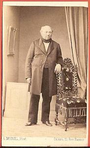 Fashion elegant old man France Monvel CDV Photo 1860