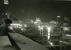 Paris by night World Fair Exposition Internationale old Knecht Photo 1937