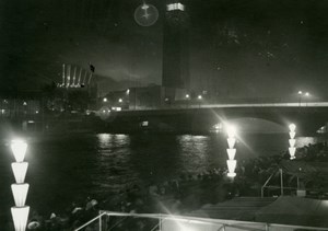 Paris by night World Fair Exposition Internationale old Knecht Photo 1937