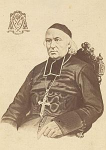 Bishop of Perpignan , France, old CDV photo 1865'