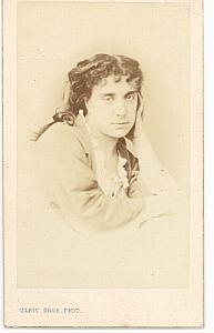 Mlle Vigne, actress theater France, old CDV photo 1870