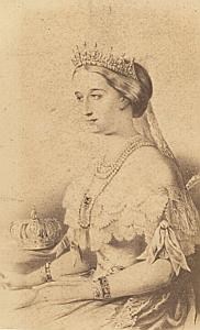 Imperatrice Eugenie, France, old CDV photo 1865'
