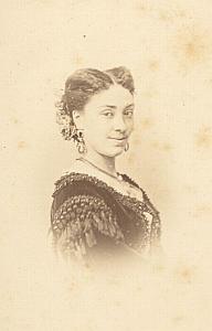 Mlle Royer actress theater, France, old CDV photo 1867