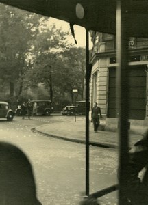 France Paris Street Scene Automobiles old Sylvain Knecht Photo 1940