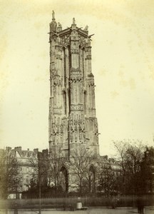 France Tour Saint Jacques Tower old Mansuy Photo 1868