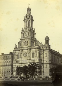 France Paris Église de la Sainte-Trinité Church Old Photo Mansuy 1868