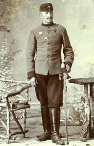 Czechoslovakia Soldier in Uniform Military old Michalec CDV Photo 1900'