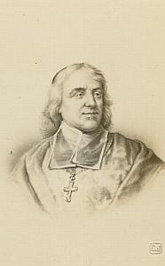 Bossuet Bishop old Jacotin Albumen CDV Photo 1870