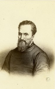 Michelangelo Renaissance Jacotin Albumen CDV Photo 1870