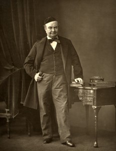 Sainte Beuve writer France old Bertall Photo 1875'