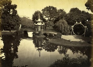 Rome Pallavicini Garden Ponte Chinese old Photo 1880