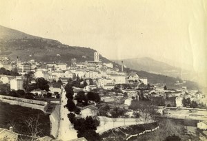 Grasse General View France old Albumen Photo 1880