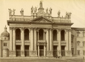Italy Rome San Giovanni Basilica old Photo 1880