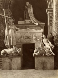 Italy Rome Saint Peter basilica Canova old Photo 1880