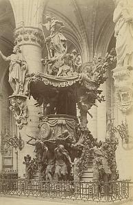 Chaire de Verite Pulpit Ste Gudule Brussels Photo 1890