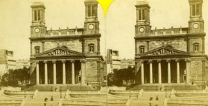 St Vincent de Paul Church Paris stereoview Photo 1870