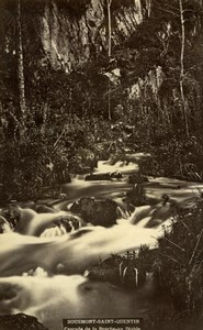 Sousmont Saint Quentin cascade France old Photo 1880'