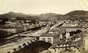 Nice, Paillon Valley France old Gilletta Photo 1880'