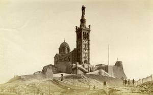 Marseille, Notre Dame de la Garde France old Photo 1880