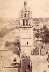 Loches St Antoine tower France old Neurdein Photo 1880'