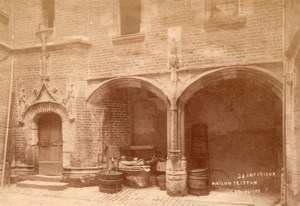 Tours Tristan House France old Peigne Photo 1880'