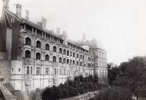 Blois Castle François Ier facade France old Photo 1899