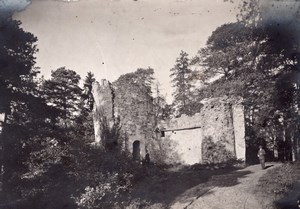 Mortefontaine La Valliere Park Ruins Tour Dubosq France old Photo 1900'