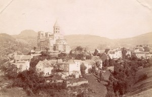 Saint Nectaire near Mont Dore France old Photo 1880'