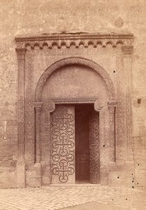 Paray le Monial church detail France old Photo 1880'
