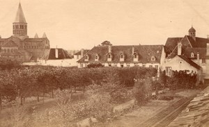 Paray le Monial Convent Garden France old Photo 1880'