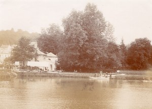 Around Dieppe lake promenade France old Photo 1890'