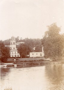 Around Dieppe lake promenade France old Photo 1890'