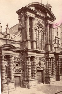 Le Havre church France old Albumen Photo 1890'