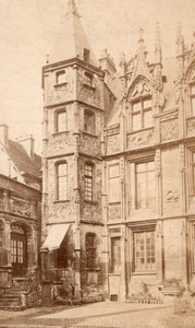 Rouen Renaissance house France old Photo 1890'