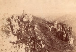 Montpellier le Vieux la Citadelle France old Photo 1890