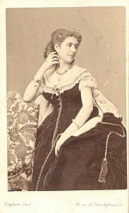 Blanche Baretti Soprano Early Opera old CDV Photo 1860'