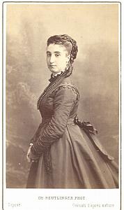 Marie Battu Soprano Early Opera old CDV Photo 1870'