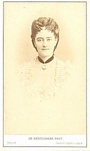 Mlle Hamakers Soprano Early Opera old CDV Photo 1870'