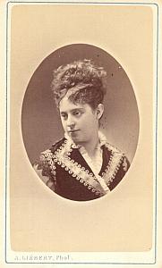 Marie Heilbronn Soprano Early Opera old CDV Photo 1870'