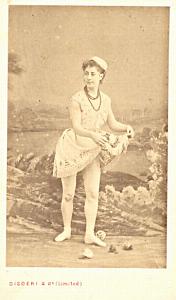 Mlle Monterau Soprano Early Opera old CDV Photo 1860'