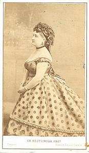 Carlotta Patti Soprano Early Opera old CDV Photo 1860'