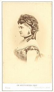 Carlotta Patti Soprano Early Opera old CDV Photo 1860'