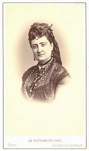 Carlotta Patti Soprano Early Opera old CDV Photo 1860'