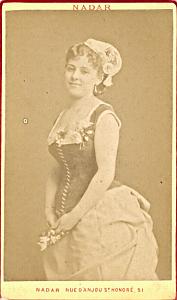 Aline Prelly Mezzo Soprano Early Opera CDV Photo 1870'