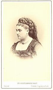 Marie Sass Soprano Early Opera old CDV Photo 1860'