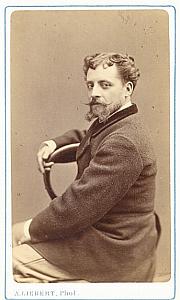 Victor Capoul Tenor Early Opera old CDV Photo 1860'