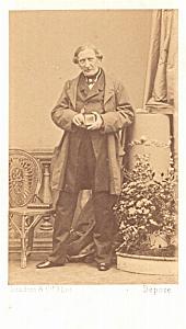 Chollet Baritone Tenor Early Opera CDV old Photo 1860'