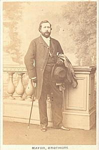 Edouard Gassier Baryton Early Opera old CDV Photo 1860'