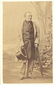 Jean Ponchard Tenor Early Opera old CDV Photo 1860'