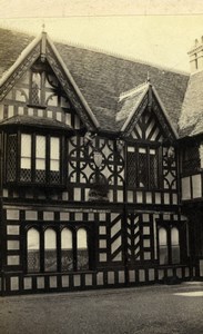 Warwick Leicester's Hospital, old CDV Photo 1860'